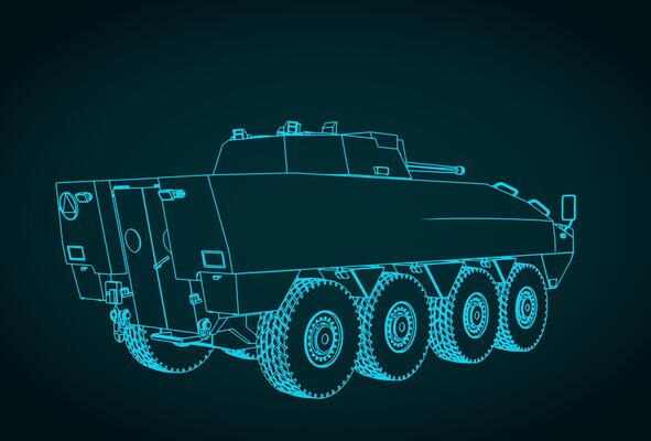 Infantry fighting vehicle drawing