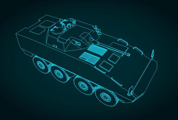 Infantry fighting vehicle sketch