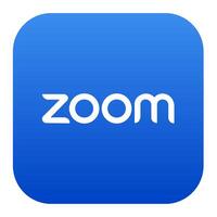 Zoom Icon Illustration In Square Background vector