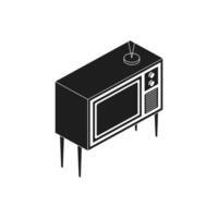 Isometric Television icon templates simple vector
