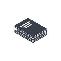 Isometric Book design templates vector