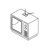 Isometric Television templates simple and modern vector