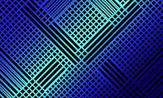 black square pattern on illuminate blue neon abstract background in technology style. Modern futuristic geometric shape light. shiny blue. vector