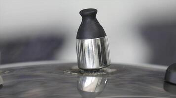 Pressure cooker with the valve rotating and original ambient sound. video