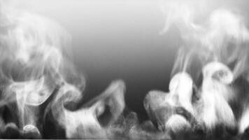 Soft Fog on Dark Backdrop. Realistic Atmospheric Gray Smoke on Black Background. White Fume Slowly Floating Rises Up. Abstract Haze Cloud. Animation Mist Effect. Smoke Stream Effect 4K video
