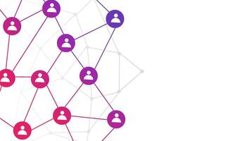 Social networking people business abstract background vector