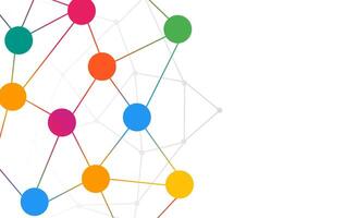 Abstract background people networking vector