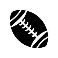 American football ball icon isolated on white background vector