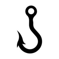 fish hook icon on white background vector