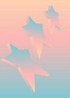 Star shape gradient background. vector