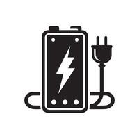 Power Bank Battery Phone icon. illustration isolated on white background vector