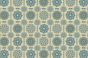 Geometric ornamental circle shapes abstract seamless pattern vector