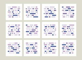 Abstract Geometric Pattern Set vector