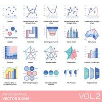 Infographic icons set, vol 2, illustration vector