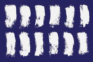 Hand Painted Grunge Brush Strokes Collection vector