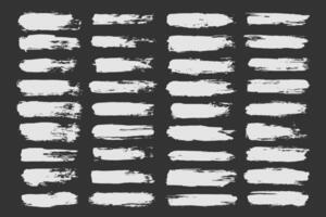 Set of Acrylic Grunge Brush Strokes vector