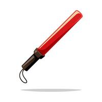 Traffic light baton isolatee on white background. vector
