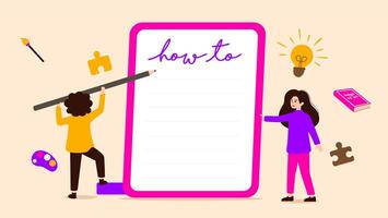 How to write a blog post vector