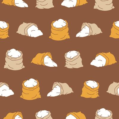 Collection of Flour Sack Seamless Pattern illustration Design
