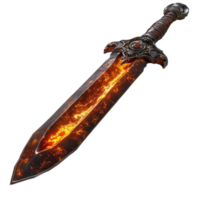 Fantasy Sword of the Sun with Intricate Design png