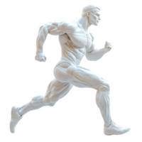Man in Running Pose on Transparent Background png