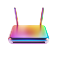 A Colorful Connection A Rainbow Wi-Fi Router png