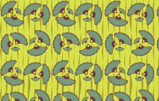spring pattern in african style vector