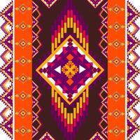 Geometric ethnic seamless pattern vector