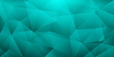 teal colored crystal polygon pattern background vector
