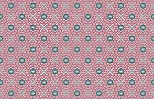 Moroccan colorful fabric design pattern vector