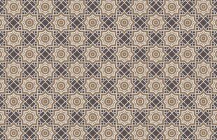 Moroccan brown design pattern vector