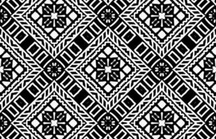 Black and white geometric pattern vector