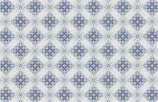 A blue and white pattern with a geometric design vector