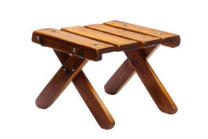 Small wooden stool with a simple design, perfect for indoor or outdoor use in various settings and arrangements png