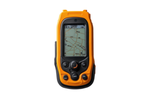 Handheld GPS device with a clear map display for outdoor navigation and exploration png