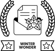 Winter wonder is the concept of the image vector