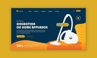 Exclusive Gadgets Mega website landing page user interface, user experience design template vector