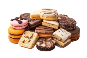 Assorted cookies and pastries png