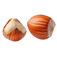 Two nuts are shown on a black background png