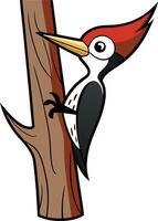 Woodpecker clip art vector