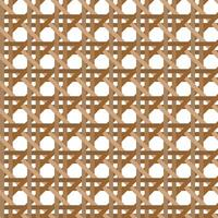 Hexagon Bamboo Wood Weaving Pattern Background vector
