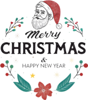 Merry Christmas and Happy New Year with Santas cheer. . png