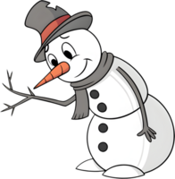 Snowman clipart enhances winter designs with charm and warmth. . png
