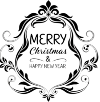 Merry Christmas and Happy New Year with festive cheer. . png