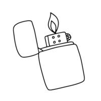 Lighter hand drawn sketch vector