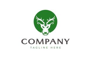 Deer Head Logo Design Template vector