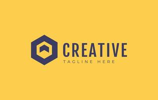 Hexagon Cube Logo Design Template vector