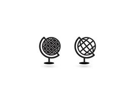 Globe icon on white background. Geography, globe symbol planet earth EPS 10 vector