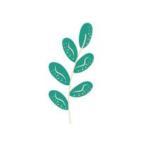 Christmas boho twig isolated on white background. vector