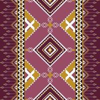 Geometric pattern in purple, gold, and white with intricate designs vector